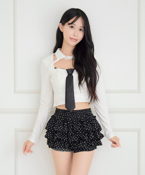 JilLA（ジルア）の「Cutout Feminine Blouse / カットアウトフェミニンブラウス（シャツ/ブラウス・レディース・ホワイト・FREE）」の7枚目の写真