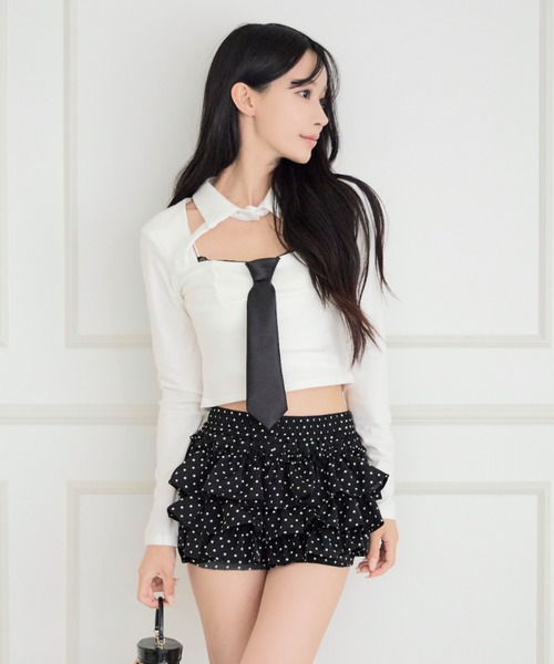 JilLA（ジルア）の「Cutout Feminine Blouse / カットアウトフェミニンブラウス（シャツ/ブラウス・レディース・ホワイト・FREE）」の8枚目の写真