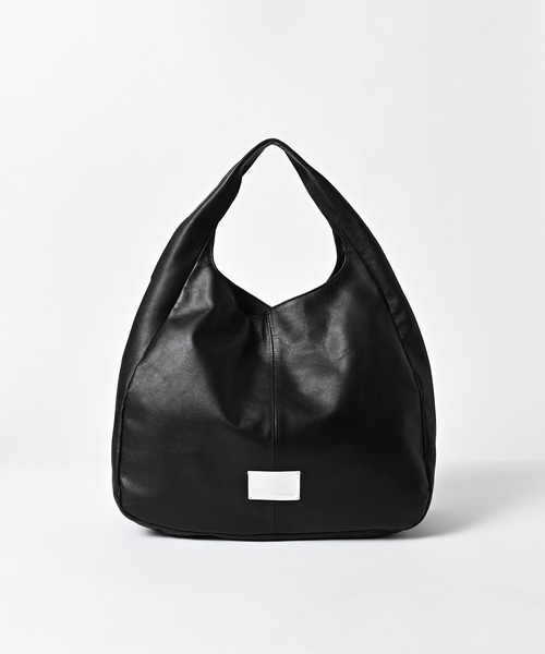 ADAM PATEK(アダムパテック)の「《ADAMPATEK》water repellent leather one shoulder tote bag/撥水レザーワンショルダートートバッグ/AP2619004(トートバッグ・レディース・ブラック・FREE)」の1枚目の写真