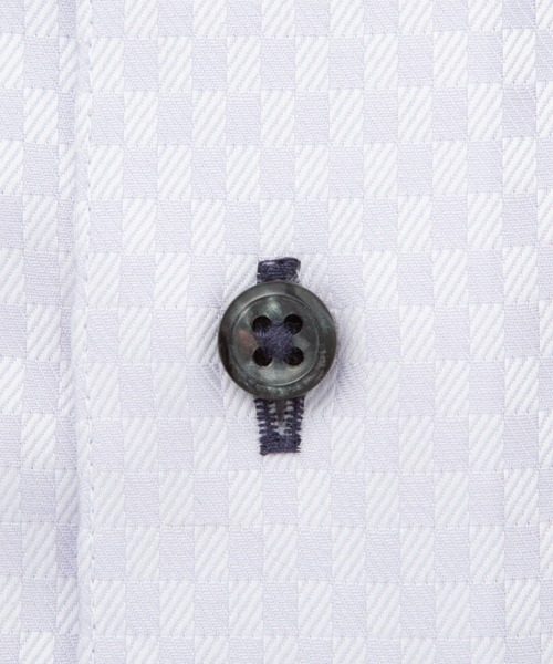 TOKYO SHIRTS(トウキョウシャツ)の「形態安定ノンアイロン スナップダウン 長袖ビジネスワイシャツ(ビジネスシャツ・メンズ・パープル・首回り37cm-裄丈84cm/首回り39cm-裄丈80cm/首回り39cm-裄丈84cm/首回り41cm-裄丈82cm/首回り41cm-裄丈86cm/首回り42cm-裄丈82cm/首回り42cm-裄丈86cm/首回り43cm-裄丈82cm/首回り43cm-裄丈86cm/首回り37cm-裄丈80cm)」の3枚目の写真