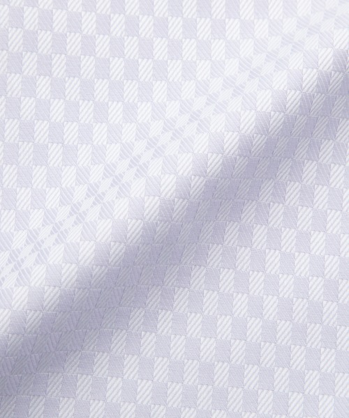 TOKYO SHIRTS(トウキョウシャツ)の「形態安定ノンアイロン スナップダウン 長袖ビジネスワイシャツ(ビジネスシャツ・メンズ・パープル・首回り37cm-裄丈84cm/首回り39cm-裄丈80cm/首回り39cm-裄丈84cm/首回り41cm-裄丈82cm/首回り41cm-裄丈86cm/首回り42cm-裄丈82cm/首回り42cm-裄丈86cm/首回り43cm-裄丈82cm/首回り43cm-裄丈86cm/首回り37cm-裄丈80cm)」の2枚目の写真