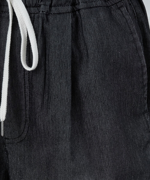 FREAK'S STORE（フリークスストア）の「限定展開　メッシュ デニム イージー パンツ(冷感・吸水速乾)（デニムパンツ・レディース・ブルー/グレー/ブラック/ネイビー・MEDIUM/SMALL）」の16枚目の写真