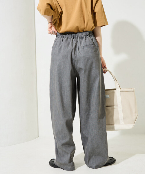 FREAK'S STORE（フリークスストア）の「限定展開　メッシュ デニム イージー パンツ(冷感・吸水速乾)（デニムパンツ・レディース・ブルー/グレー/ブラック/ネイビー・MEDIUM/SMALL）」の21枚目の写真