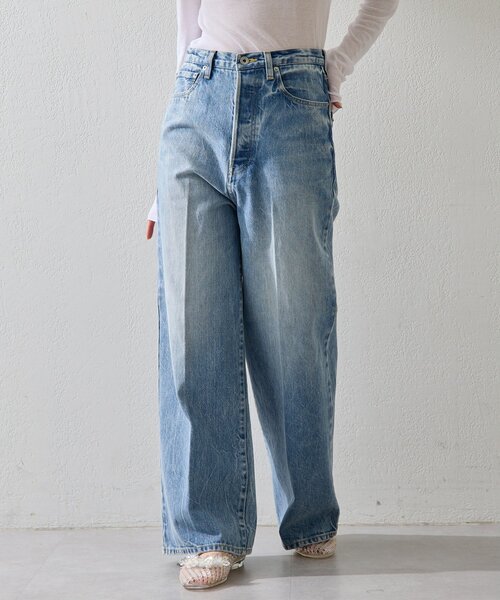Whim Gazette（ウィムガゼット）の「ストレートデニム（デニムパンツ・レディース・ブルー・38/36）」の2枚目の写真
