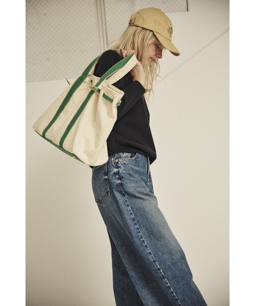 Rouge vif（ルージュヴィフ）の「【CHIMERE/シメール】キャンバストート(大)（トートバッグ・レディース・レッド/ネイビー/グリーン・フリー）」の5枚目の写真