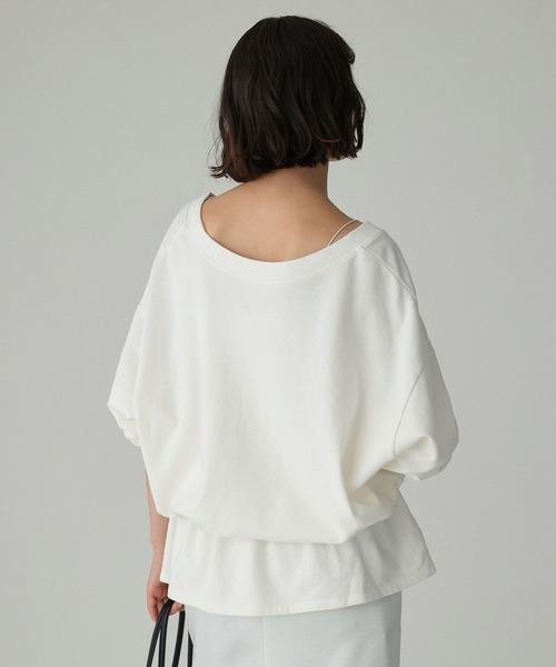 BABYLONE(バビロン)の「ドロストリラクシースウェット(スウェット・レディース・ネイビー/グレー/オフホワイト・フリー)」の6枚目の写真