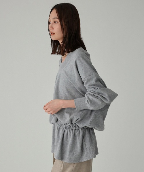 BABYLONE(バビロン)の「ドロストリラクシースウェット(スウェット・レディース・ネイビー/グレー/オフホワイト・フリー)」の11枚目の写真