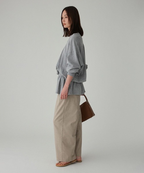 BABYLONE(バビロン)の「ドロストリラクシースウェット(スウェット・レディース・ネイビー/グレー/オフホワイト・フリー)」の14枚目の写真