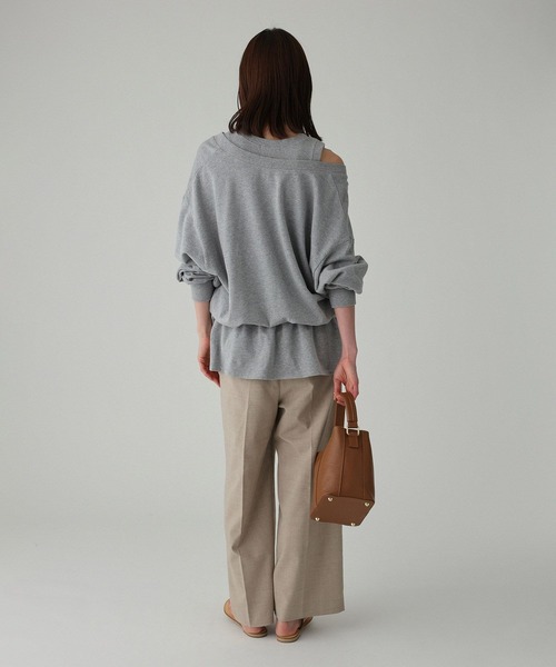 BABYLONE(バビロン)の「ドロストリラクシースウェット(スウェット・レディース・ネイビー/グレー/オフホワイト・フリー)」の15枚目の写真