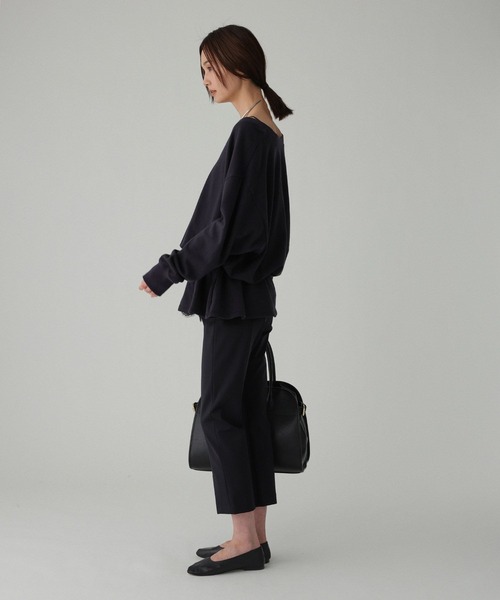 BABYLONE(バビロン)の「ドロストリラクシースウェット(スウェット・レディース・ネイビー/グレー/オフホワイト・フリー)」の20枚目の写真