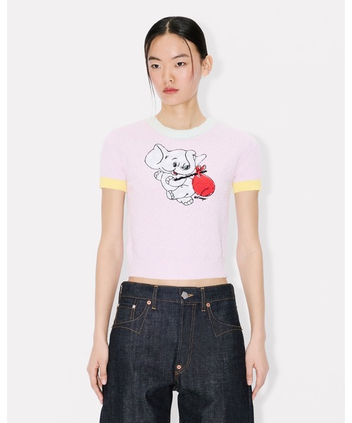 KENZO(ケンゾー)の「'KENZO Cartoon' クロップド トップス イン スポンジー コットン(その他トップス・レディース・ピンク系その他・SMALL)」の2枚目の写真