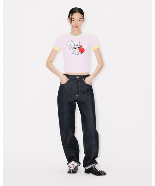 KENZO(ケンゾー)の「'KENZO Cartoon' クロップド トップス イン スポンジー コットン(その他トップス・レディース・ピンク系その他・SMALL)」の4枚目の写真
