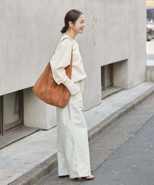 JOURNAL STANDARD(ジャーナルスタンダード)の「【洗える】スウェットライクニットプルオーバー(ニット/セーター・レディース・グレー/ブルー系その他/ホワイト・FREE)」の14枚目の写真