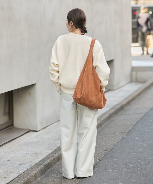 JOURNAL STANDARD(ジャーナルスタンダード)の「【洗える】スウェットライクニットプルオーバー(ニット/セーター・レディース・グレー/ブルー系その他/ホワイト・FREE)」の15枚目の写真