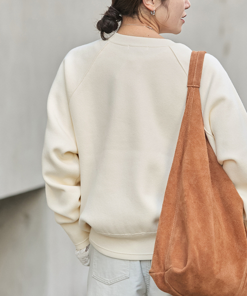 JOURNAL STANDARD(ジャーナルスタンダード)の「【洗える】スウェットライクニットプルオーバー(ニット/セーター・レディース・グレー/ブルー系その他/ホワイト・FREE)」の16枚目の写真