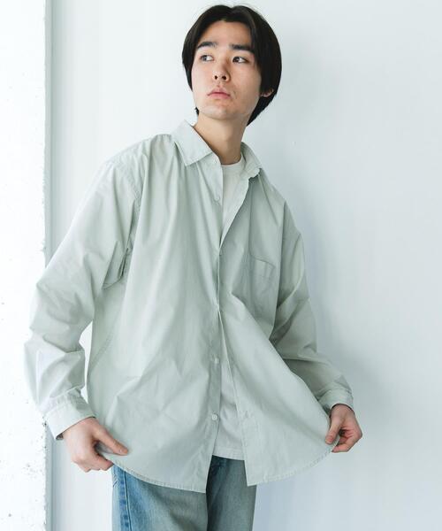 URBAN RESEARCH DOORS(アーバンリサーチドアーズ)の「TCブロードレギュラーカラーシャツ(シャツ/ブラウス・メンズ・ブルー系その他/ブラック系その他/ベージュ系その他・LARGE/MEDIUM)」の8枚目の写真