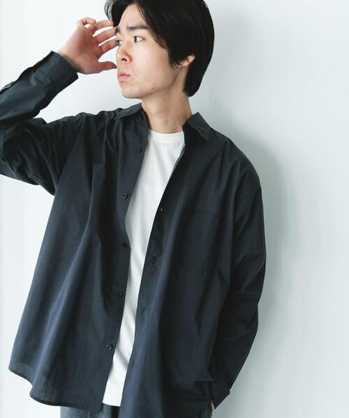 URBAN RESEARCH DOORS(アーバンリサーチドアーズ)の「TCブロードレギュラーカラーシャツ(シャツ/ブラウス・メンズ・ブルー系その他/ブラック系その他/ベージュ系その他・LARGE/MEDIUM)」の17枚目の写真