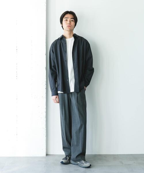 URBAN RESEARCH DOORS(アーバンリサーチドアーズ)の「TCブロードレギュラーカラーシャツ(シャツ/ブラウス・メンズ・ブルー系その他/ブラック系その他/ベージュ系その他・LARGE/MEDIUM)」の19枚目の写真