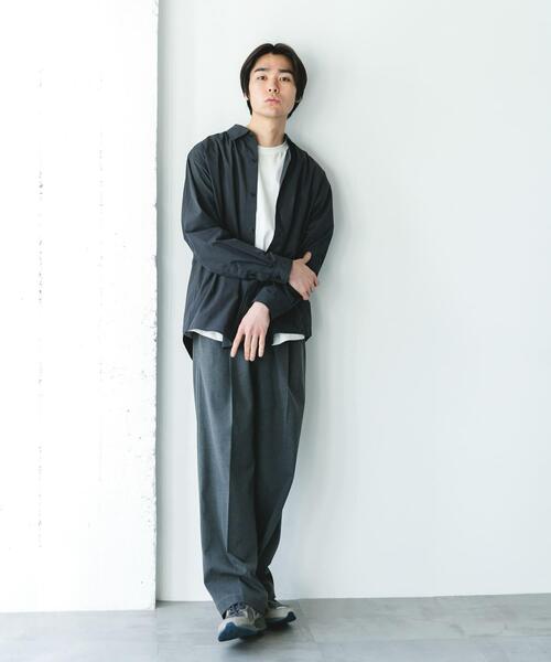 URBAN RESEARCH DOORS(アーバンリサーチドアーズ)の「TCブロードレギュラーカラーシャツ(シャツ/ブラウス・メンズ・ブルー系その他/ブラック系その他/ベージュ系その他・LARGE/MEDIUM)」の20枚目の写真