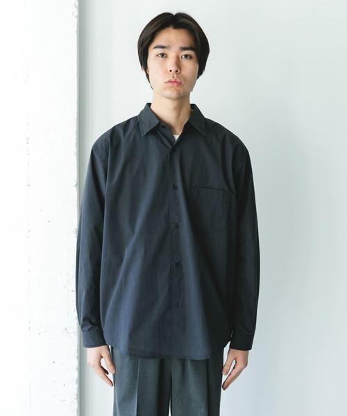 URBAN RESEARCH DOORS(アーバンリサーチドアーズ)の「TCブロードレギュラーカラーシャツ(シャツ/ブラウス・メンズ・ブルー系その他/ブラック系その他/ベージュ系その他・LARGE/MEDIUM)」の21枚目の写真