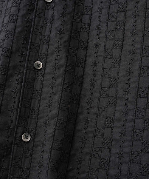 FTC（エフティーシー）の「CHECKER LACE SHIRT（シャツ/ブラウス・メンズ・ワイン/ホワイト/ブラック・LARGE/MEDIUM/X-LARGE）」の11枚目の写真