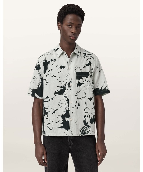 GIRONA LINEN BLEND CROPPED SHIRT | GIRONA リネン ブレンド