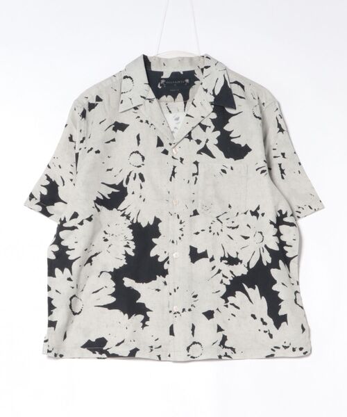 ALLSAINTS（オールセインツ）の「GIRONA LINEN BLEND CROPPED SHIRT | GIRONA リネン ブレンド クロップド シャツ（シャツ/ブラウス・メンズ・ホワイト系その他・XS/S/M/L）」の8枚目の写真