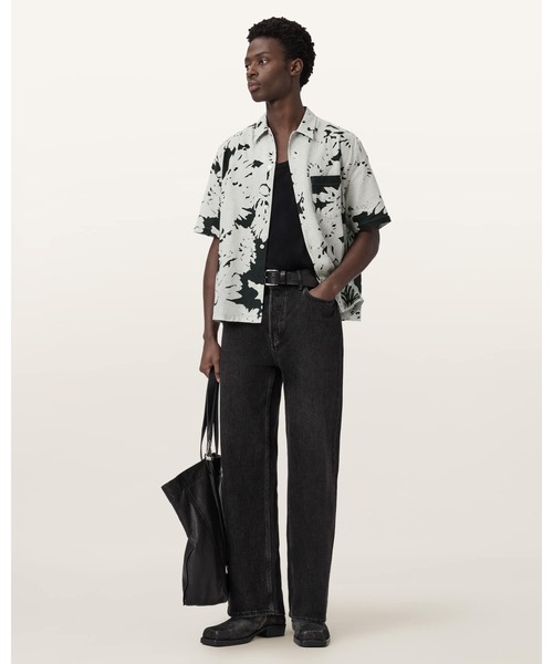 ALLSAINTS（オールセインツ）の「GIRONA LINEN BLEND CROPPED SHIRT | GIRONA リネン ブレンド クロップド シャツ（シャツ/ブラウス・メンズ・ホワイト系その他・XS/S/M/L）」の3枚目の写真