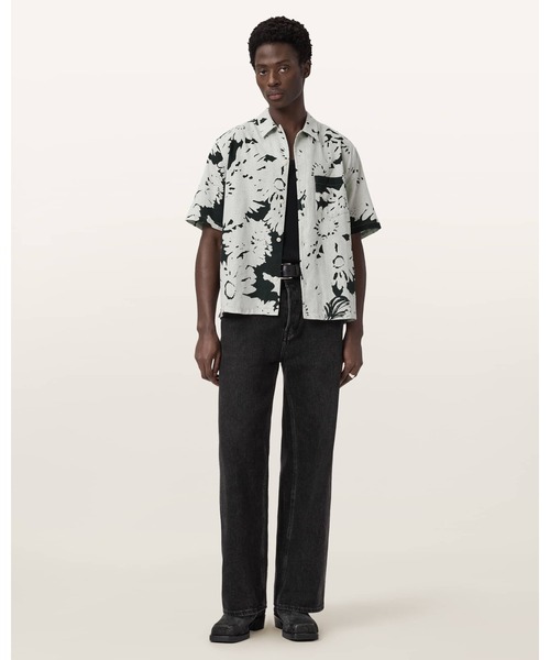 ALLSAINTS（オールセインツ）の「GIRONA LINEN BLEND CROPPED SHIRT | GIRONA リネン ブレンド クロップド シャツ（シャツ/ブラウス・メンズ・ホワイト系その他・XS/S/M/L）」の5枚目の写真