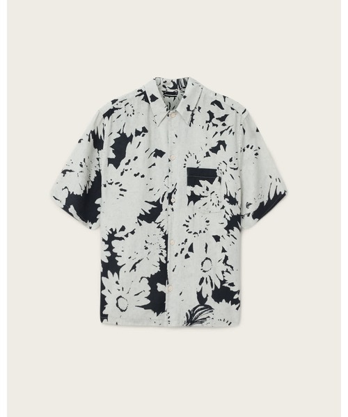 ALLSAINTS（オールセインツ）の「GIRONA LINEN BLEND CROPPED SHIRT | GIRONA リネン ブレンド クロップド シャツ（シャツ/ブラウス・メンズ・ホワイト系その他・XS/S/M/L）」の7枚目の写真
