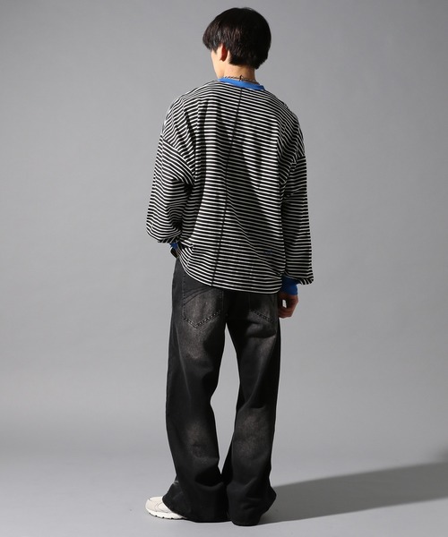 LAND MUSEUM(ランドミュージアム)の「LAND MUSEUM/ロックスタッズデニム(デニムパンツ・メンズ・ブラック/ブルー・LARGE/MEDIUM)」の14枚目の写真