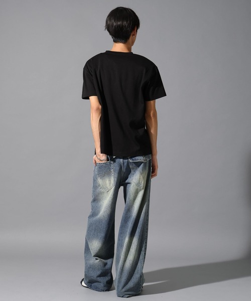 LAND MUSEUM(ランドミュージアム)の「LAND MUSEUM/ロックスタッズデニム(デニムパンツ・メンズ・ブラック/ブルー・LARGE/MEDIUM)」の5枚目の写真