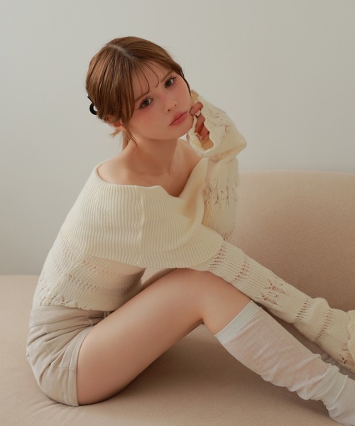 M DOLLY（エムドリー）の「center seam clea mini pants/センターシームクレアミニパンツ（その他パンツ・レディース・ベージュ/ブラック・M/S）」の21枚目の写真