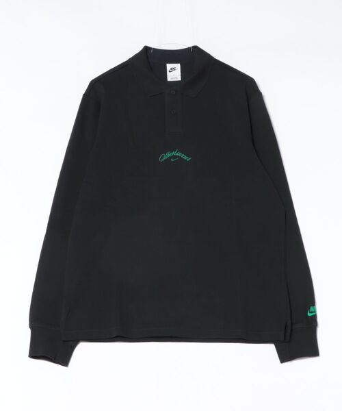 NIKE(ナイキ)の「《NIKEアパレル》AS M NK CLUB LS POLO GOLF(ポロシャツ・メンズ・ブラック/ベージュ・S/M/L/XL/2XL)」の1枚目の写真
