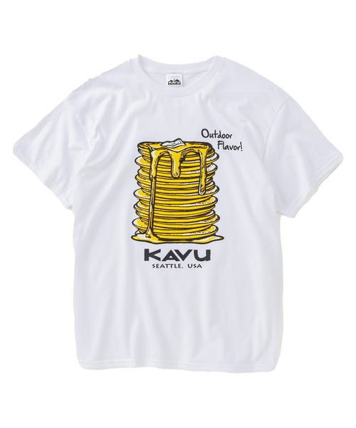 KAVU(カブー)の「KAVU/カブー Pancake Tee/パンケーキ Tシャツ(Tシャツ/カットソー・メンズ・アッシュグレー/ホワイト/パープル・LARGE/MEDIUM)」の4枚目の写真