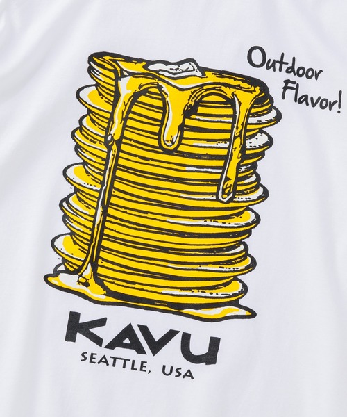 KAVU(カブー)の「KAVU/カブー Pancake Tee/パンケーキ Tシャツ(Tシャツ/カットソー・メンズ・アッシュグレー/ホワイト/パープル・LARGE/MEDIUM)」の6枚目の写真