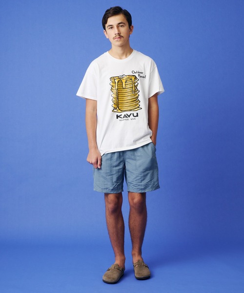KAVU(カブー)の「KAVU/カブー Pancake Tee/パンケーキ Tシャツ(Tシャツ/カットソー・メンズ・アッシュグレー/ホワイト/パープル・LARGE/MEDIUM)」の8枚目の写真