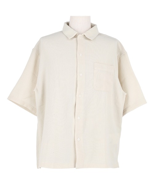 coca(coca)(コカ)の「楊柳半袖シャツ(シャツ/ブラウス・メンズ・ネイビー/アイボリー・M/L/XL)」の15枚目の写真