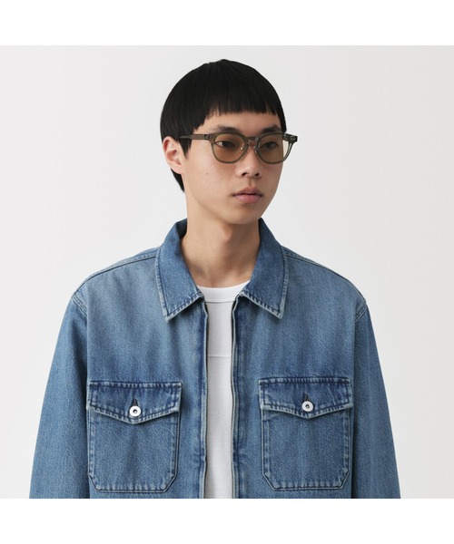 無印良品（ムジルシリョウヒン）の「ＵＶ４００　ボストン型　サングラス（サングラス・レディース・ブラック/ブラウン/グレー系/カーキ/ピンク・FREE）」の4枚目の写真