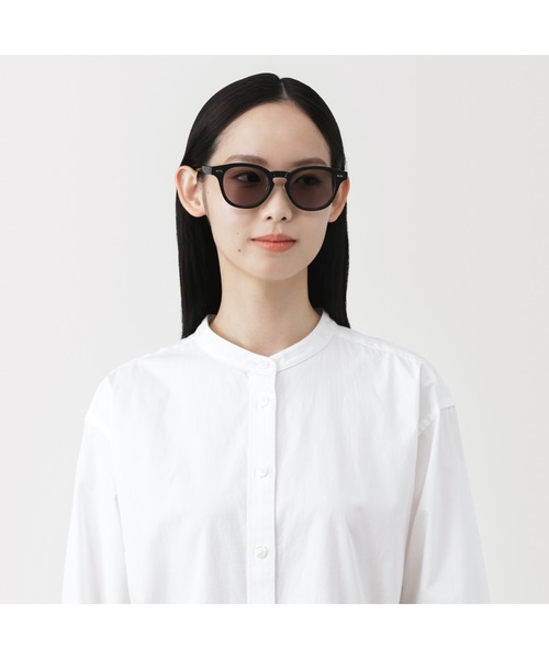 無印良品（ムジルシリョウヒン）の「ＵＶ４００　ボストン型　サングラス（サングラス・レディース・ブラック/ブラウン/グレー系/カーキ/ピンク・FREE）」の2枚目の写真