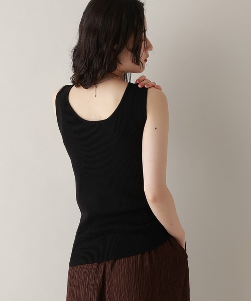 RAGEBLUE（レイジブルー）の「前後2WAY/ニットタンクトップ（タンクトップ・レディース・ピンク/ホワイト/ブラック/ネイビー系/グレー系・FREE）」の2枚目の写真