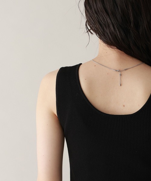 RAGEBLUE（レイジブルー）の「前後2WAY/ニットタンクトップ（タンクトップ・レディース・ピンク/ホワイト/ブラック/ネイビー系/グレー系・FREE）」の11枚目の写真