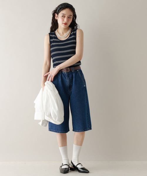 RAGEBLUE（レイジブルー）の「前後2WAY/ニットタンクトップ（タンクトップ・レディース・ピンク/ホワイト/ブラック/ネイビー系/グレー系・FREE）」の6枚目の写真