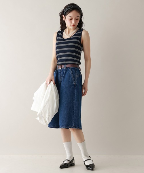 RAGEBLUE（レイジブルー）の「前後2WAY/ニットタンクトップ（タンクトップ・レディース・ピンク/ホワイト/ブラック/ネイビー系/グレー系・FREE）」の7枚目の写真