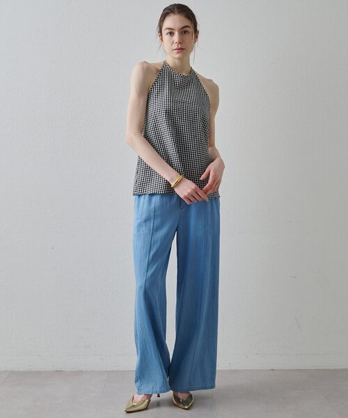 Drawing Numbers（ドローイング ナンバーズ）の「【Drawing Numbers】オーガニックコットンホルターキャミソール（シャツ/ブラウス・レディース・ブラック/ネイビー/ベージュ・38）」の13枚目の写真