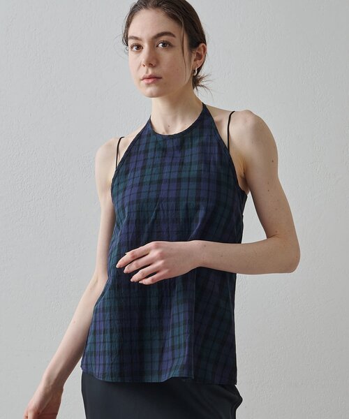 Drawing Numbers（ドローイング ナンバーズ）の「【Drawing Numbers】オーガニックコットンホルターキャミソール（シャツ/ブラウス・レディース・ブラック/ネイビー/ベージュ・38）」の15枚目の写真