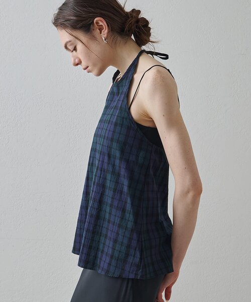 Drawing Numbers（ドローイング ナンバーズ）の「【Drawing Numbers】オーガニックコットンホルターキャミソール（シャツ/ブラウス・レディース・ブラック/ネイビー/ベージュ・38）」の18枚目の写真