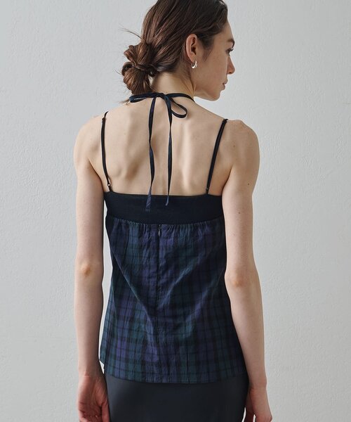 Drawing Numbers（ドローイング ナンバーズ）の「【Drawing Numbers】オーガニックコットンホルターキャミソール（シャツ/ブラウス・レディース・ブラック/ネイビー/ベージュ・38）」の19枚目の写真