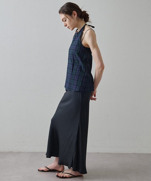 Drawing Numbers（ドローイング ナンバーズ）の「【Drawing Numbers】オーガニックコットンホルターキャミソール（シャツ/ブラウス・レディース・ブラック/ネイビー/ベージュ・38）」の17枚目の写真