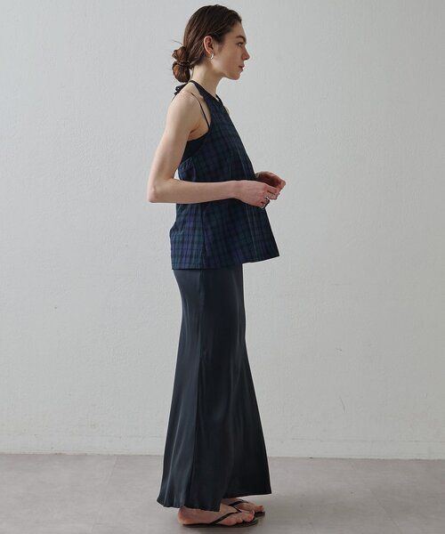 Drawing Numbers（ドローイング ナンバーズ）の「【Drawing Numbers】オーガニックコットンホルターキャミソール（シャツ/ブラウス・レディース・ブラック/ネイビー/ベージュ・38）」の21枚目の写真